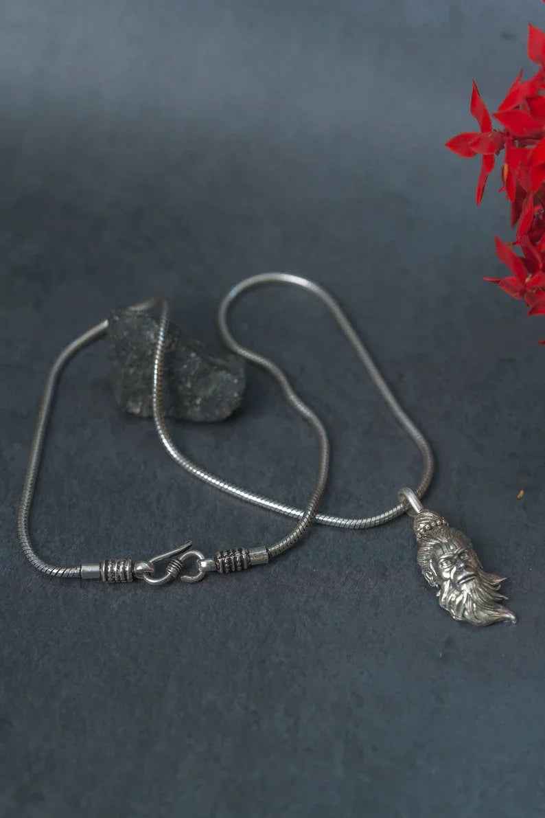 Vidhata Jewels 925 Lord Hanuman Silver Pendant