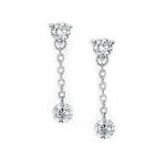 Load image into Gallery viewer, 925 Sterling Silver Cubic Zirconia Earrings For Women And Girls|with Authenticity Certificate, 925 Stamp
