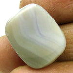 Load image into Gallery viewer, Certified 17Ct Natural White Agate Cushion Checker Cut Gemstone
