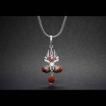 Load image into Gallery viewer, Trishul Damru Om Pendent with Oxidised Chain
