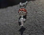 Load image into Gallery viewer, Original Rudraksha Ganesha Silver Pendant Silver Chain ✨
