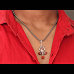 Load image into Gallery viewer, Trishul Damru Om Pendent with Oxidised Chain
