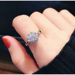 Load image into Gallery viewer, Crystal Rotating Silver Ring
