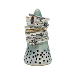 Load image into Gallery viewer, Personalized Tiny Message Ring in Sterling Silver
