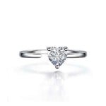 Load image into Gallery viewer, Dainty Love Heart Silver Ring
