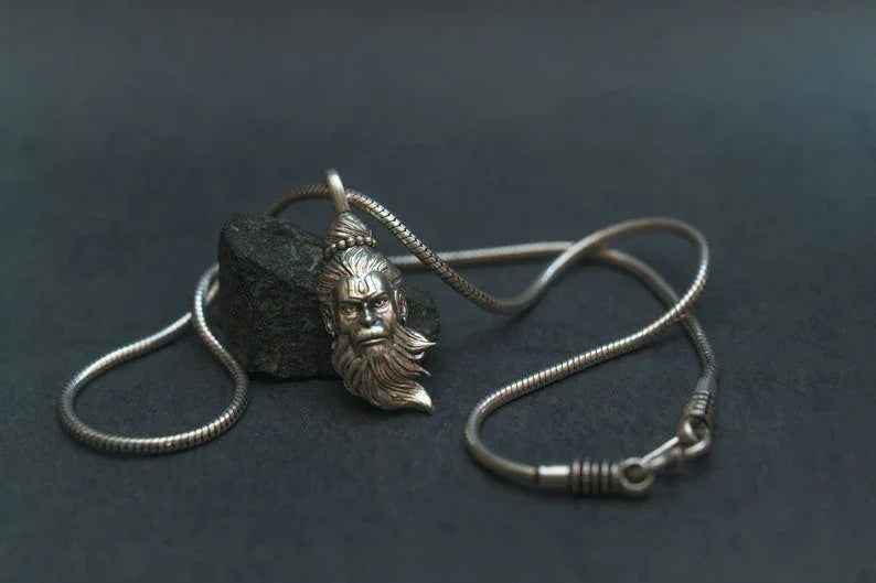 Vidhata jewels 925 lord hanuman silver pendant