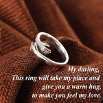 Load image into Gallery viewer, HUG Silver Ring
