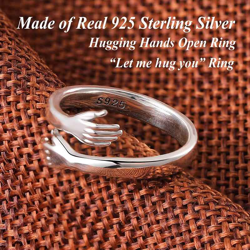 HUG Silver Ring