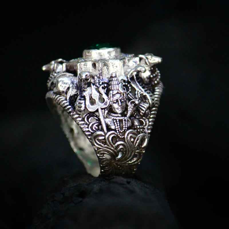 Lord shiva silver ring
