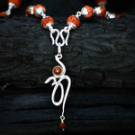 Load image into Gallery viewer, New Om Pendant with Orignal Rudraksha Mala
