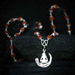 Load image into Gallery viewer, Om Namah Shivay Pendent with Orignal Rudraksha Mala

