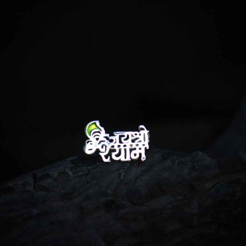Jai Shree Shyam Silver Earring