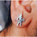 Load image into Gallery viewer, Shiv Murti Silver Earring
