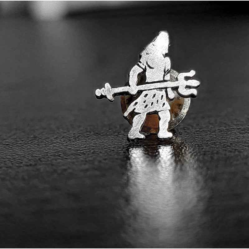 Shiv Murti Silver Earring