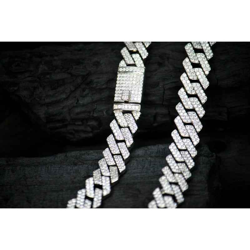Silver cuban bracelet
