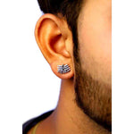 Load image into Gallery viewer, Trinetra Mahakal Silver Earring
