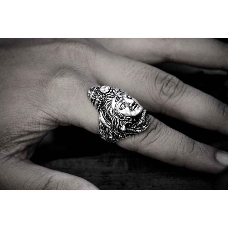 New lord shiva silver ring