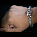 Load image into Gallery viewer, Handmade Silver Trishul Bangle

