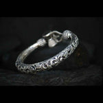 Load image into Gallery viewer, Trishul Om Silver Bangle
