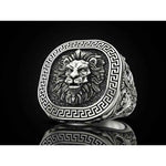 Load image into Gallery viewer, Antique Silver Lion Ring
