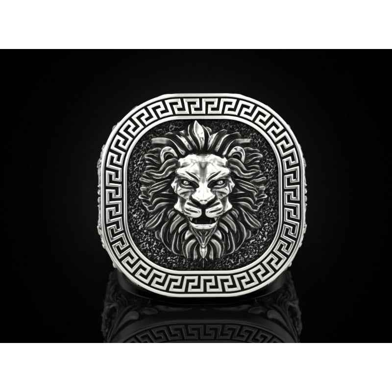 Antique Silver Lion Ring