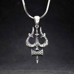 Load image into Gallery viewer, Trishul Pendant with Silver Chain
