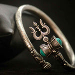 Load image into Gallery viewer, New Trishul Bangle Feroza Stone
