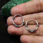 Load image into Gallery viewer, Wired design Silver Earrings
