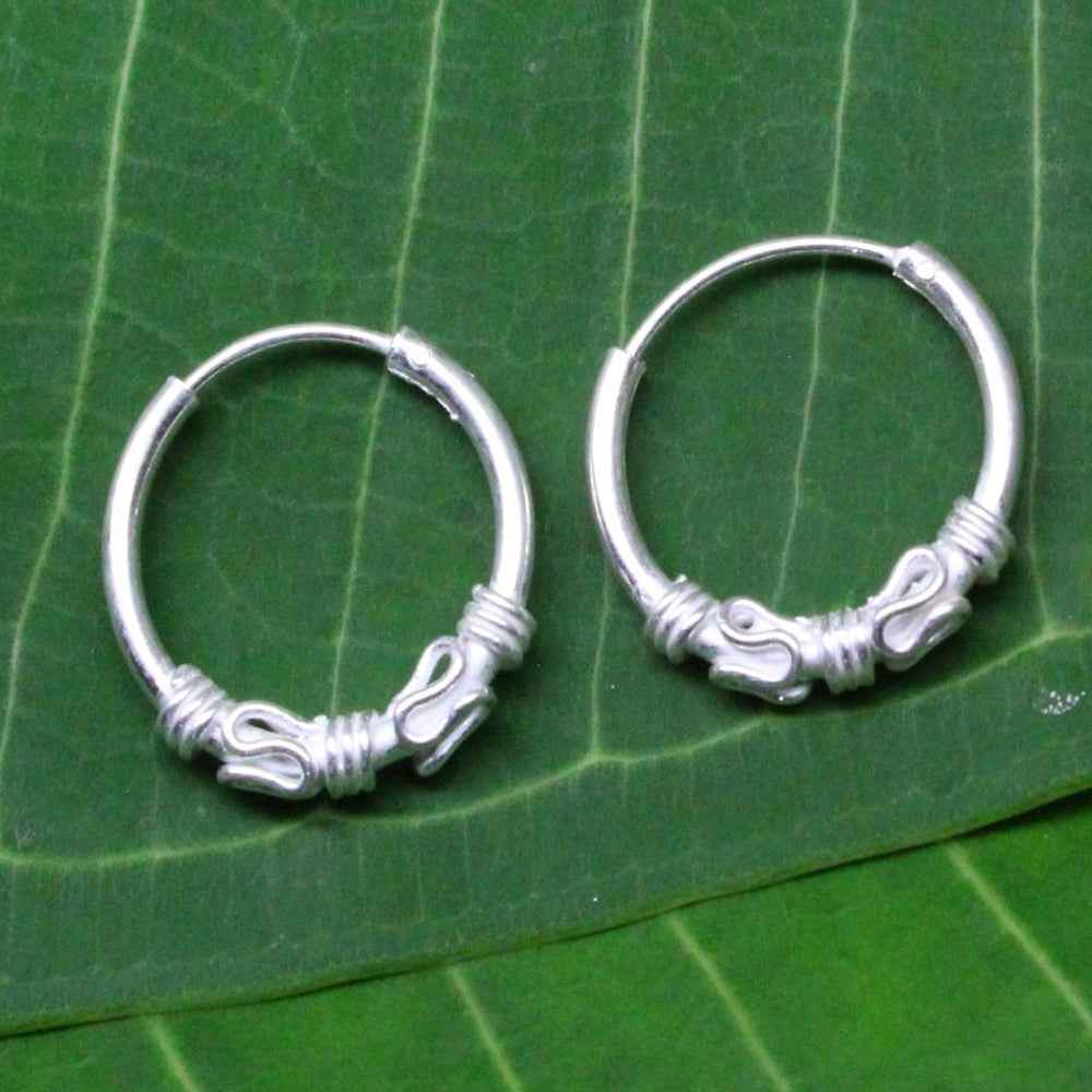 Wired design Silver Earrings