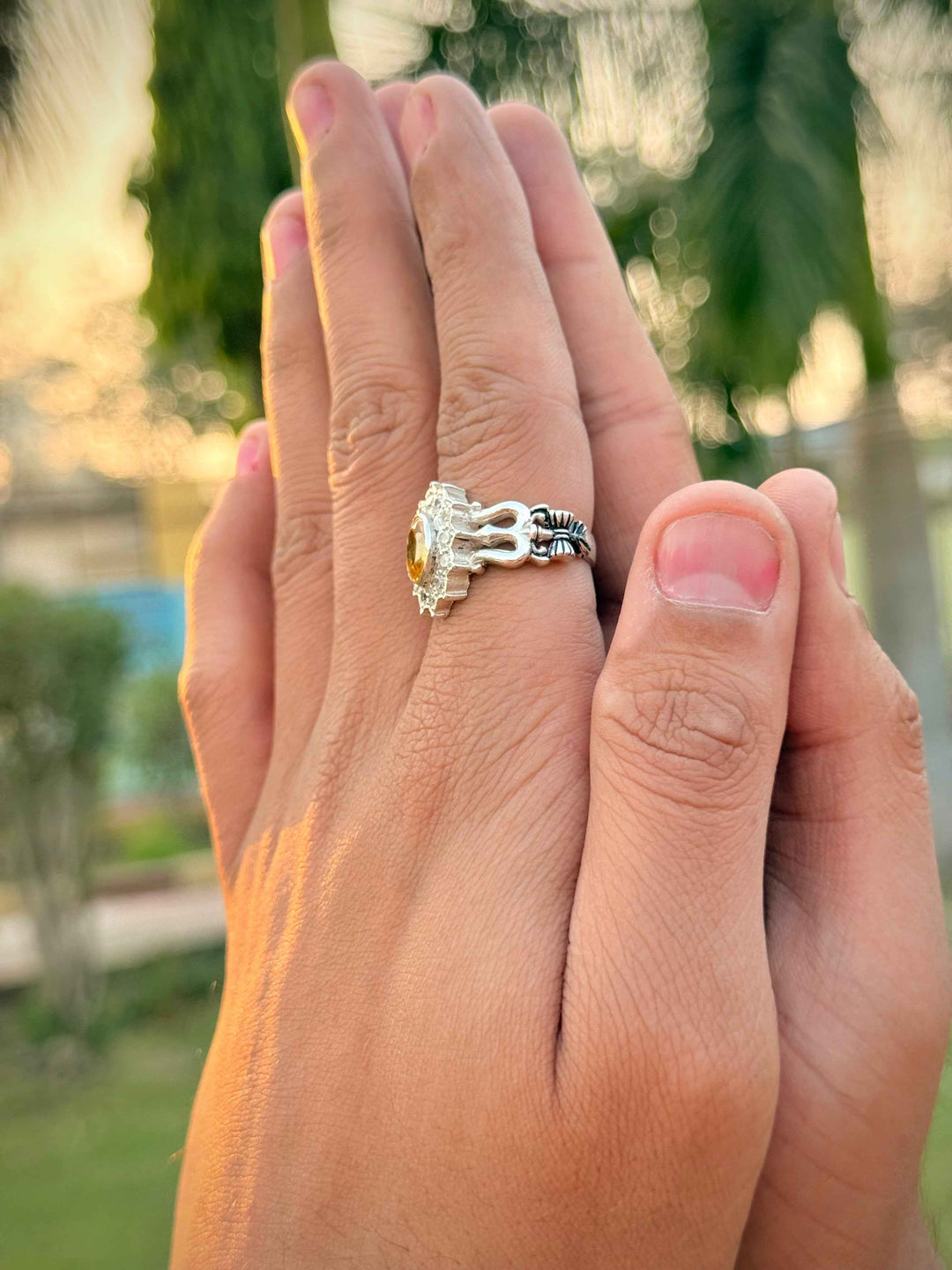 New Trishul Silver Ring