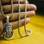 Load image into Gallery viewer, Shiv Mukh Pendent with Oxidised Chain

