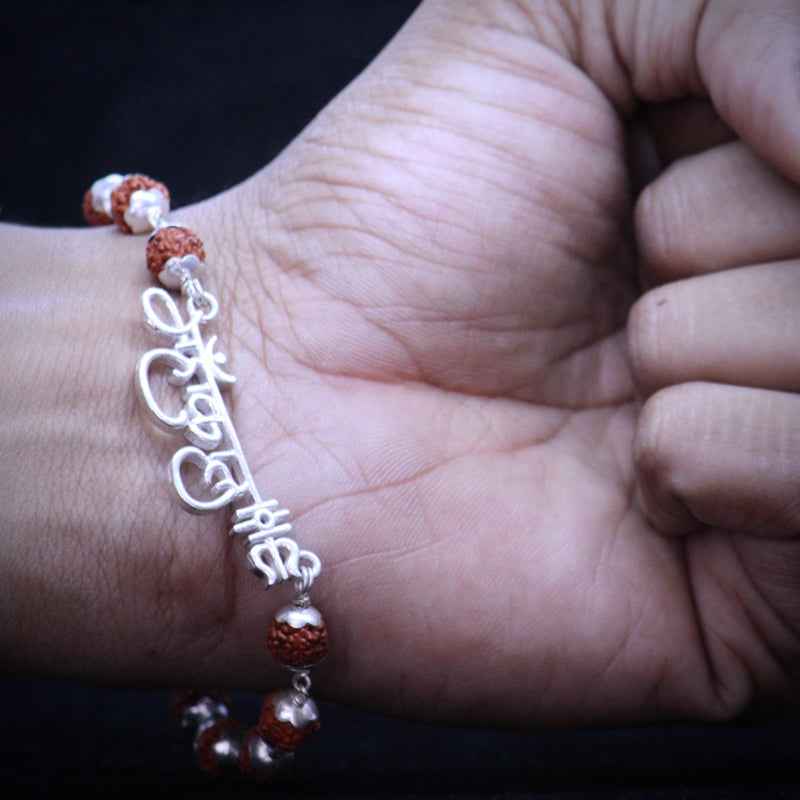 Mahakal Silver Bracelet