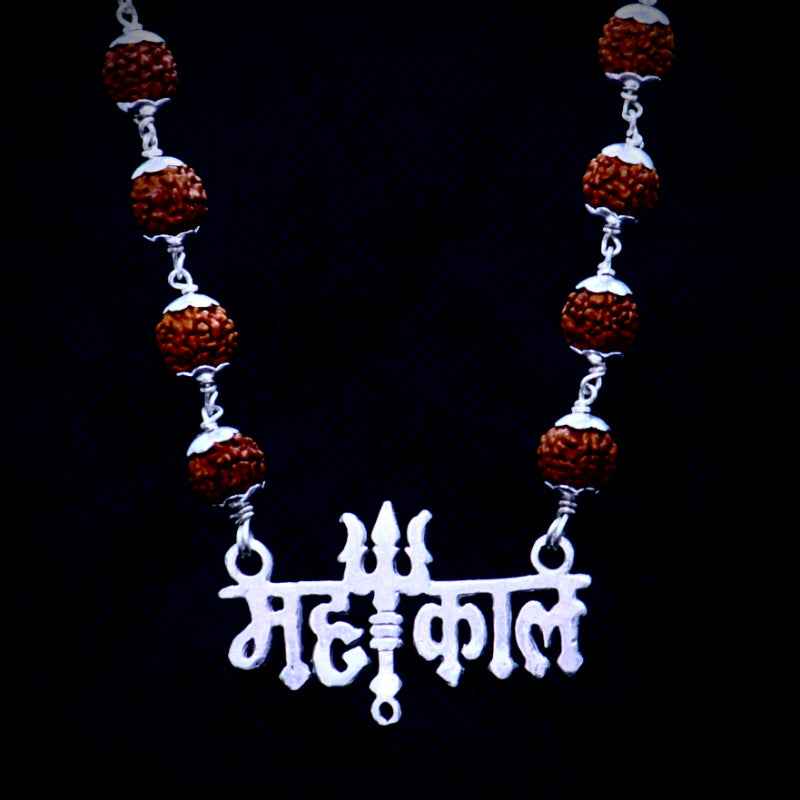 Mahakal Pendent with Orignal Rudraksha Mala