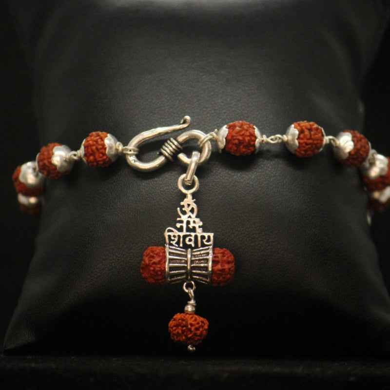 Om namah shivay silver bracelet
