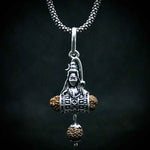 Load image into Gallery viewer, Shiv Damru Rudraksha Pendant with Oxidised Chain
