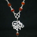Load image into Gallery viewer, Orignal Rudraksha Mala with Shiv Pendent
