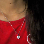 Load image into Gallery viewer, Diamond Heart Pendent Chain
