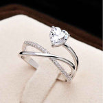 Load image into Gallery viewer, Infinity Heart Diamond Ring
