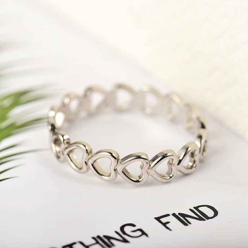 Love silver ring