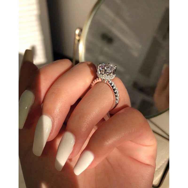 Princess cut diamond ring