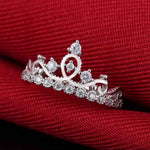 Load image into Gallery viewer, Regal Crown Silver Ring
