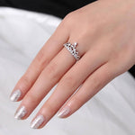 Load image into Gallery viewer, Regal Crown Silver Ring
