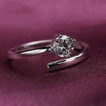 Load image into Gallery viewer, Swirling Adjustable Silver Ring
