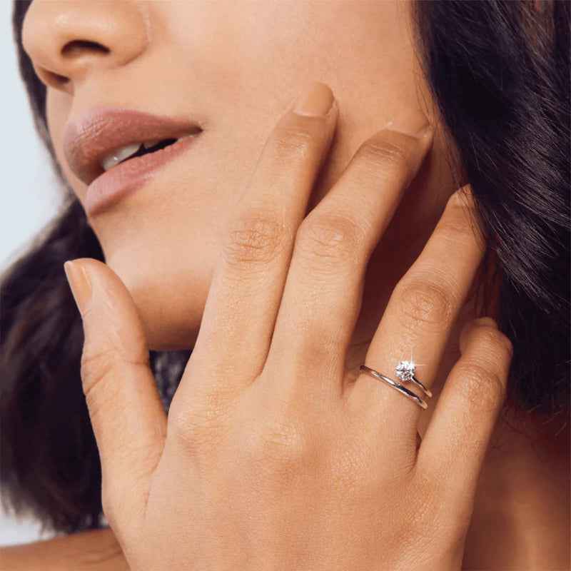 Swirling Adjustable Silver Ring