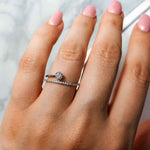 Load image into Gallery viewer, Spark Swirl  Adjustable Silver Ring
