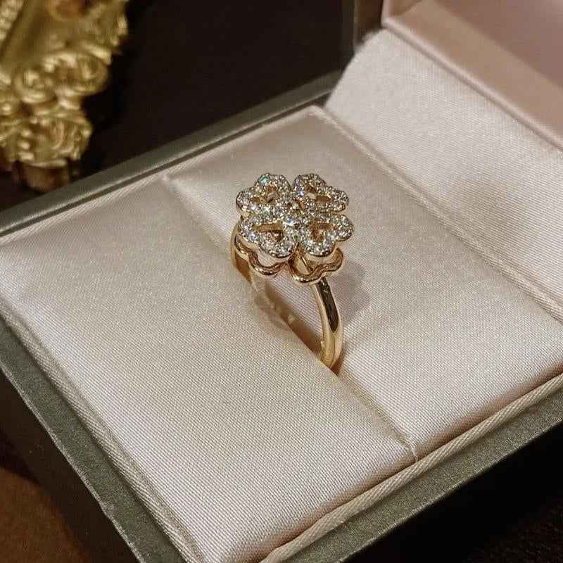 Spinning diamond ring
