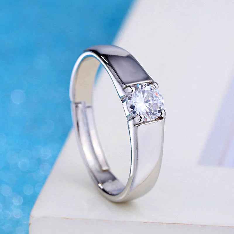 Attractive silver men's ring