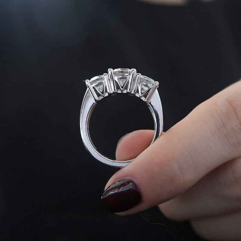 TRIO Diamond Silver Ring