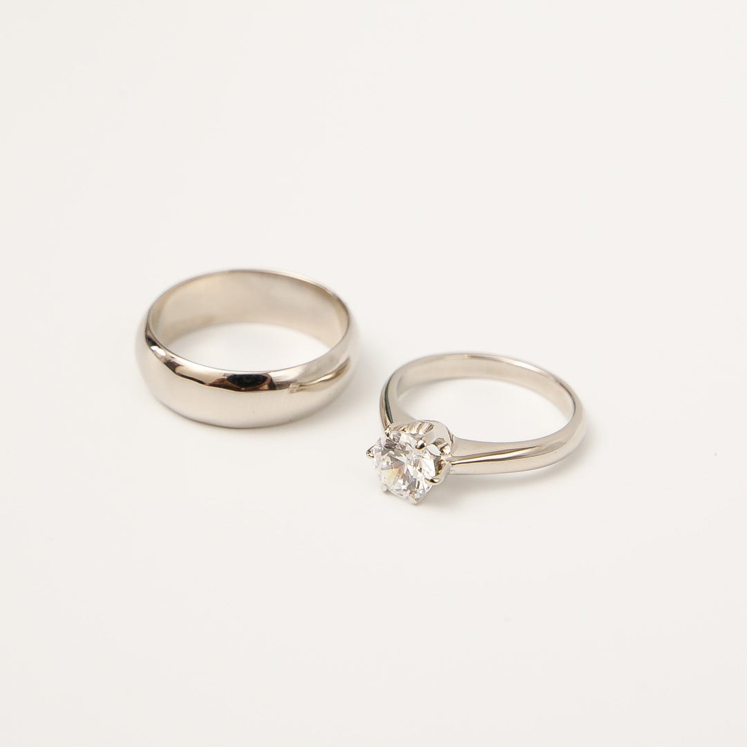 Radiant Duo Couple Ring - Vidhata Jewels