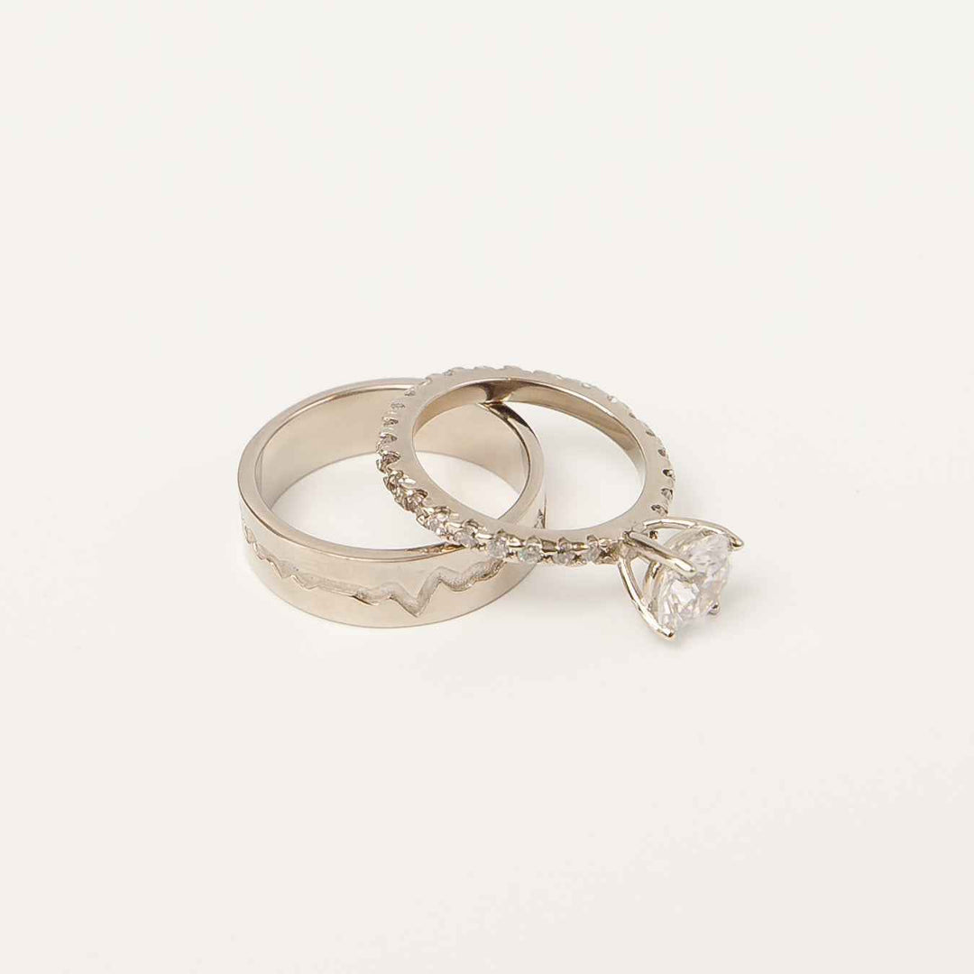 Ethereal Commitment Couple Ring